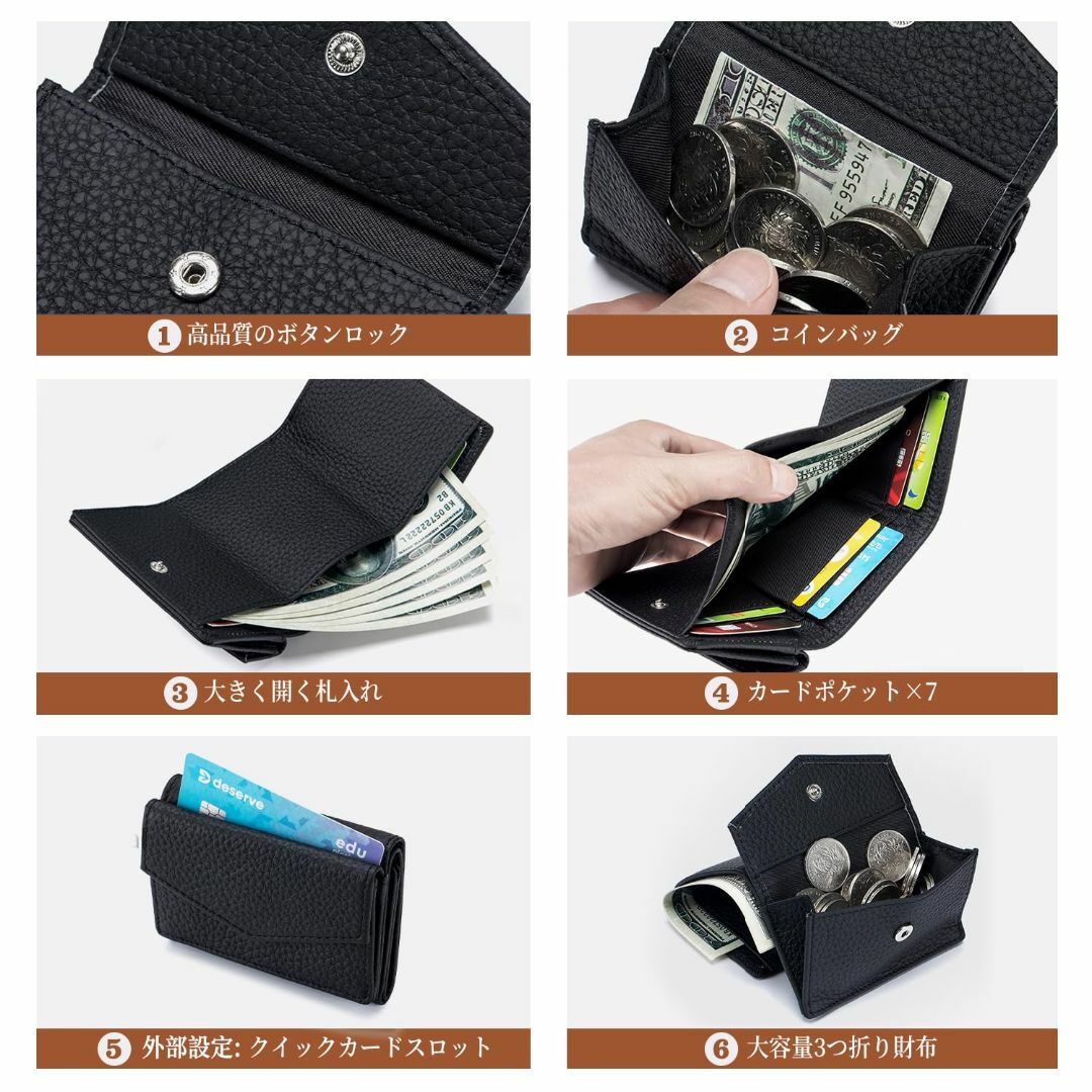 色:BlueYioufan ミニ財布 レディース メンズ 財布 コンパクト  レディースのバッグ(その他)の商品写真