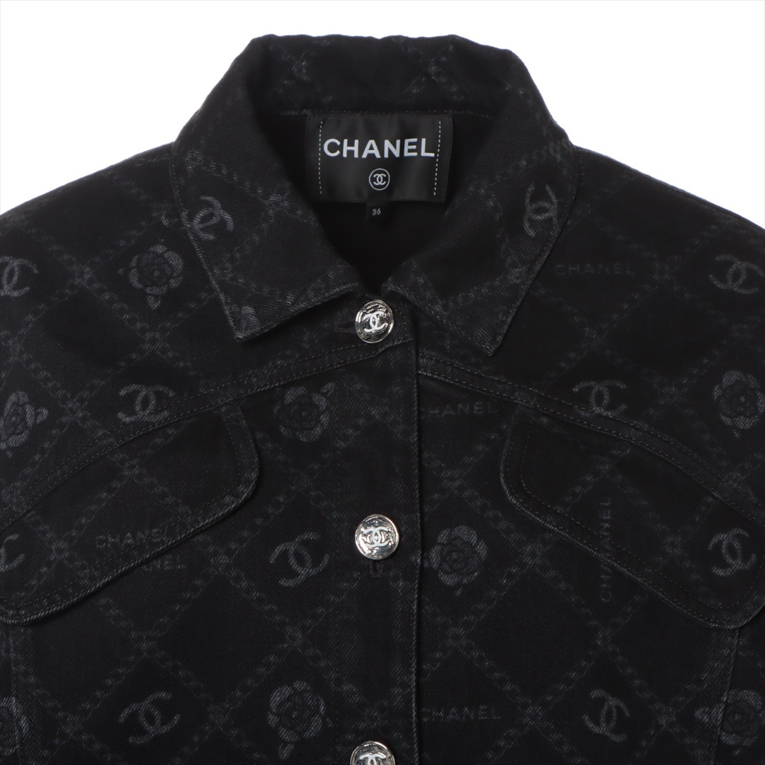CHANEL(シャネル)のシャネル ココマーク コットン 36 ブラック レディース その他アウター レディースのジャケット/アウター(その他)の商品写真