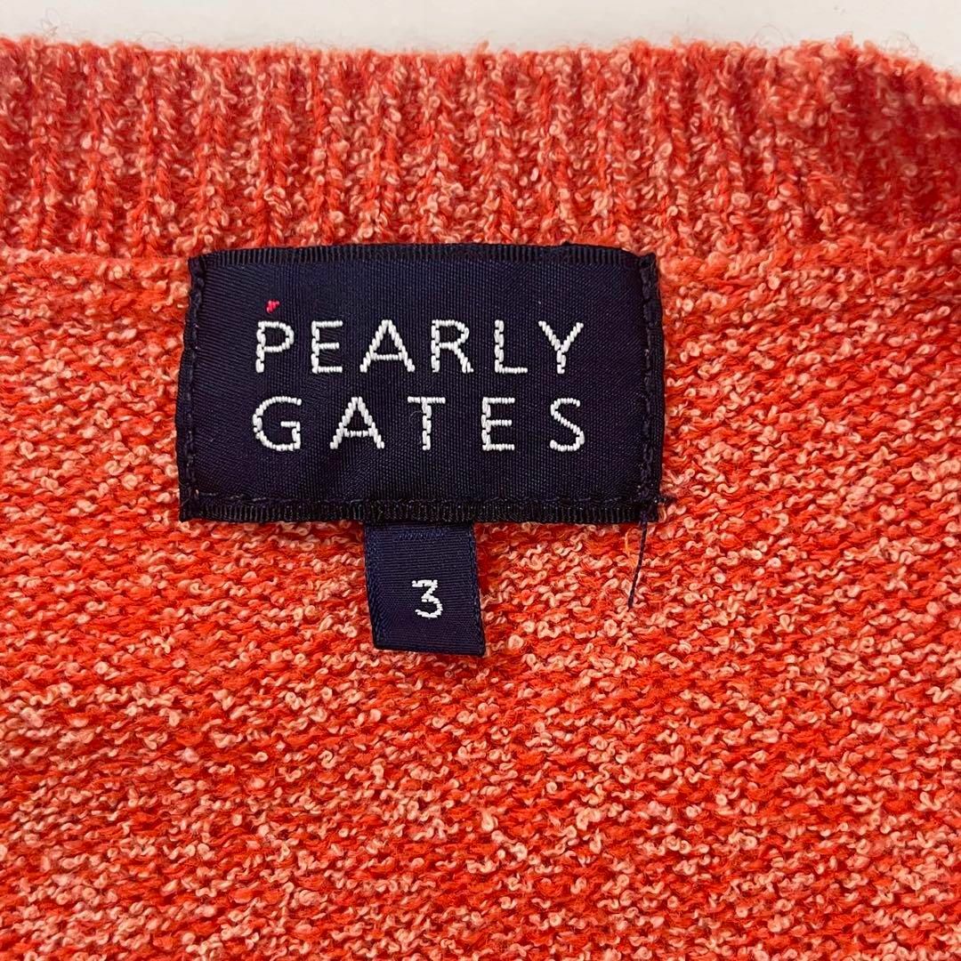 PEARLY GATES(パーリーゲイツ)のパーリーゲイツ ニット セーター プルオーバー メンズ ノルディック柄 長袖 ３ メンズのトップス(ニット/セーター)の商品写真