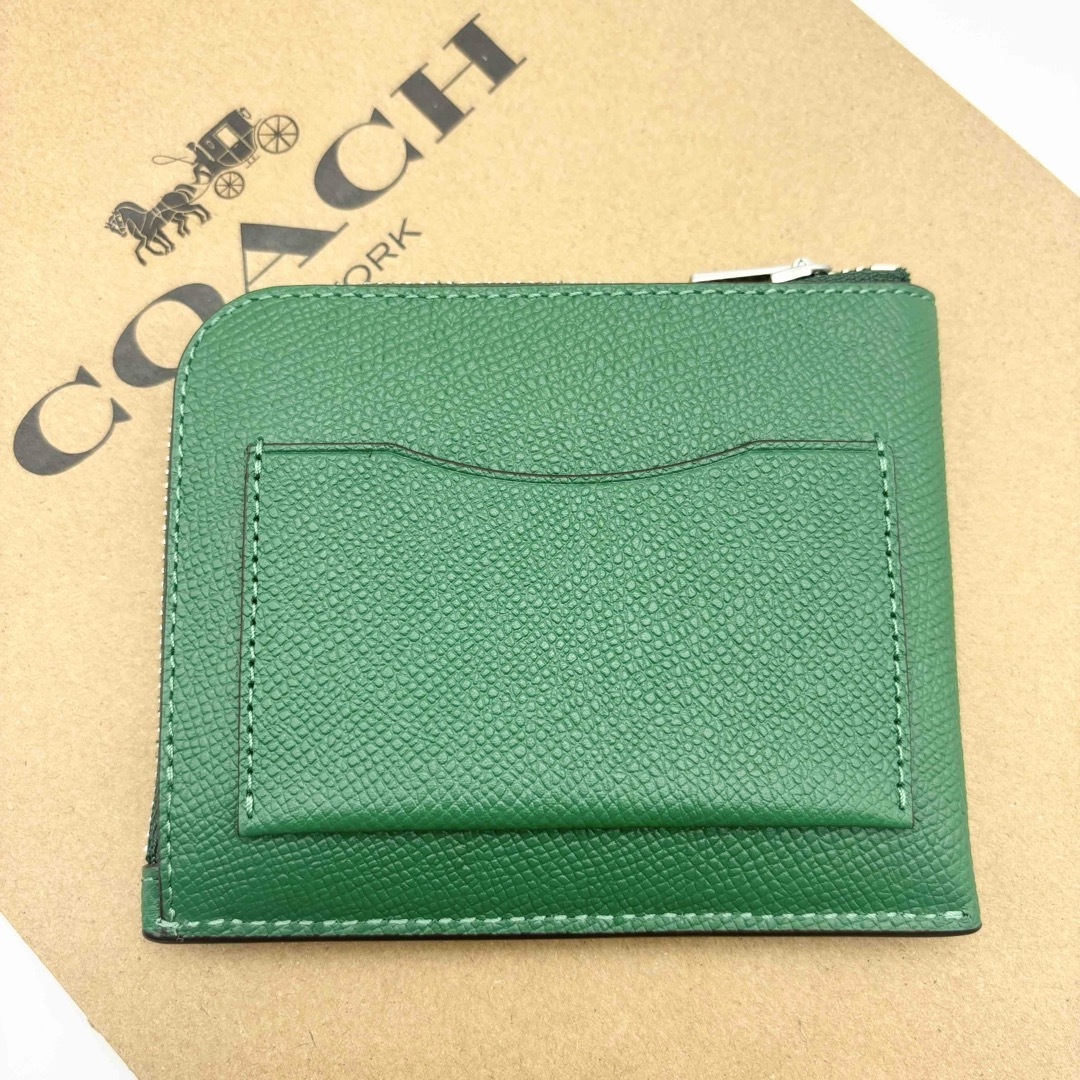 COACH(コーチ)の【COACH☆新品】 3-IN-1 Lジップ ウォレット・シグネチャー！グリーン メンズのファッション小物(折り財布)の商品写真