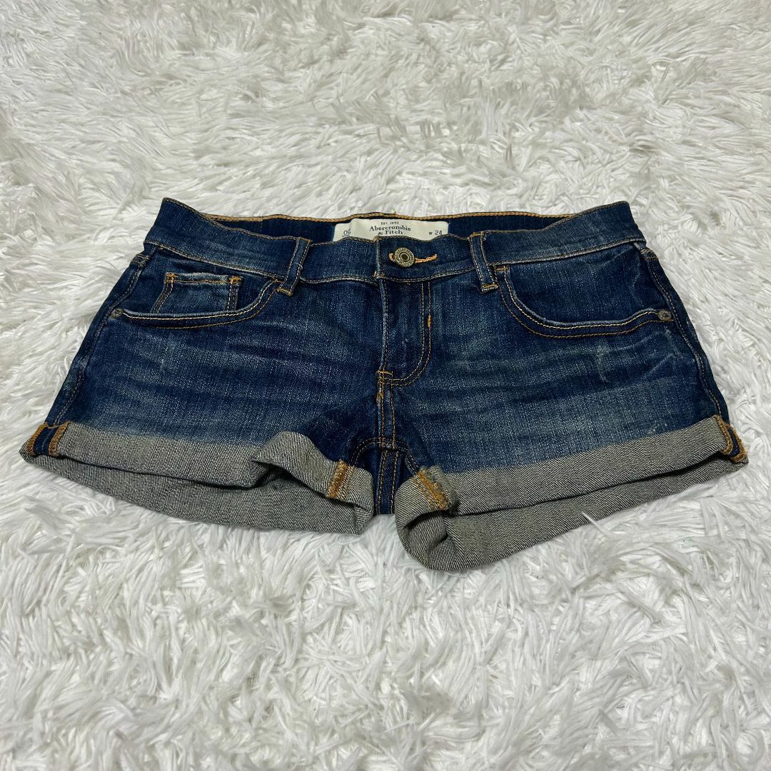 Abercrombie&Fitch(アバクロンビーアンドフィッチ)の【超美品】アバクロンビーアンドフィッチ ショートパンツ XS デニム ✓4191 レディースのパンツ(ショートパンツ)の商品写真