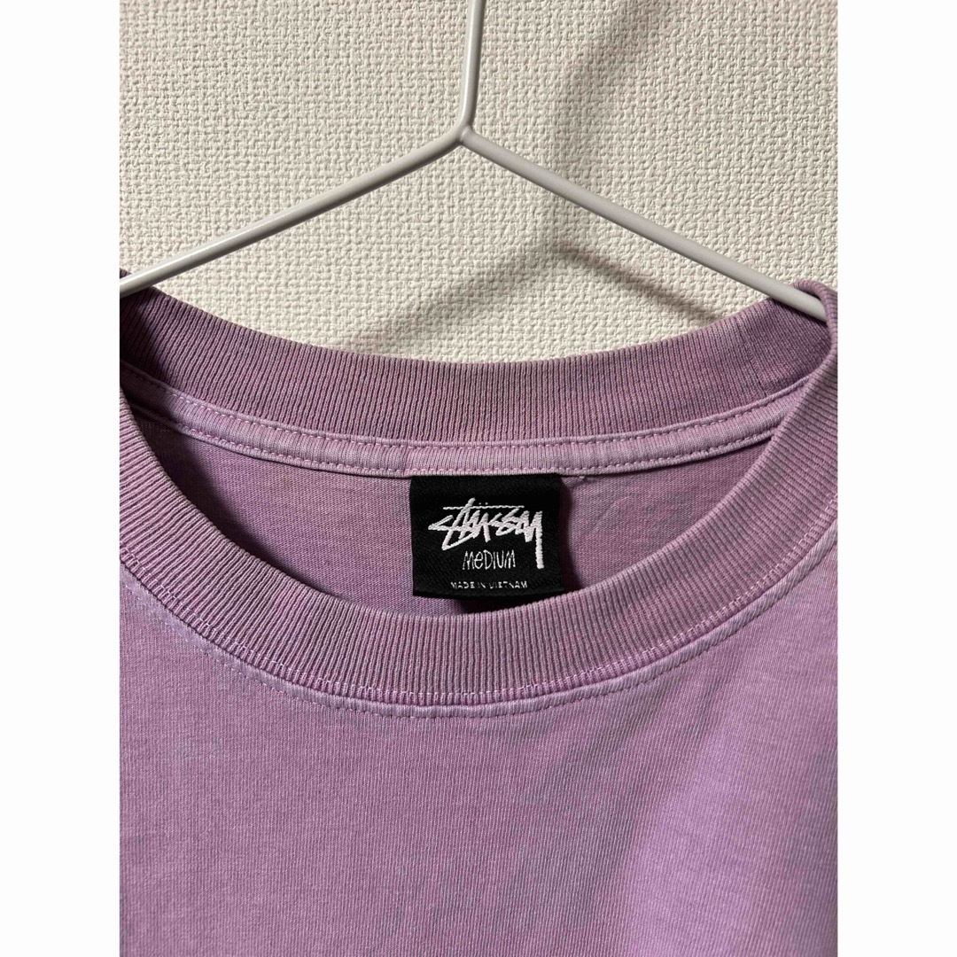 STUSSY(ステューシー)のStussy ステューシー  ピグメントダイ　ロンt パープル 長袖Tシャツ メンズのトップス(Tシャツ/カットソー(七分/長袖))の商品写真