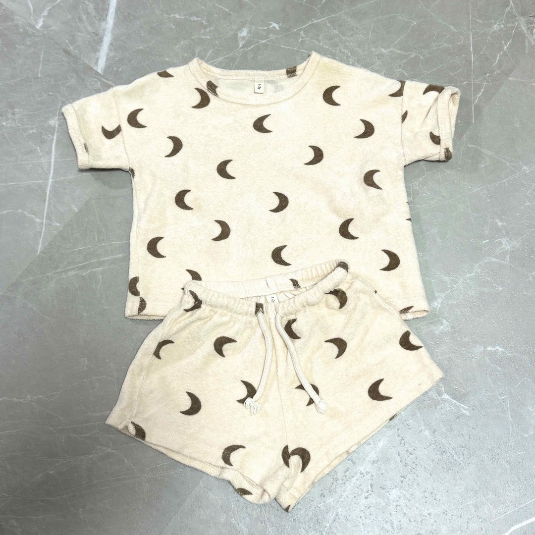 ZARA KIDS(ザラキッズ)のオーガニックズー　セットアップ　パイル　　月 キッズ/ベビー/マタニティのベビー服(~85cm)(その他)の商品写真