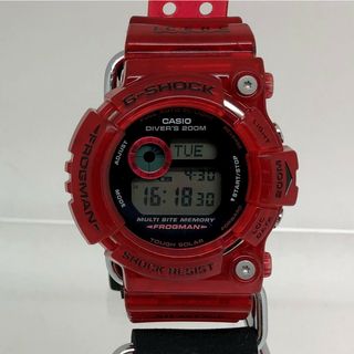 ジーショック(G-SHOCK)のG-SHOCK ジーショック CASIO カシオ 腕時計 GW-203K-4 FROGMAN イルクジ2003 キャンディレッド タフソーラー デジタル(腕時計(デジタル))