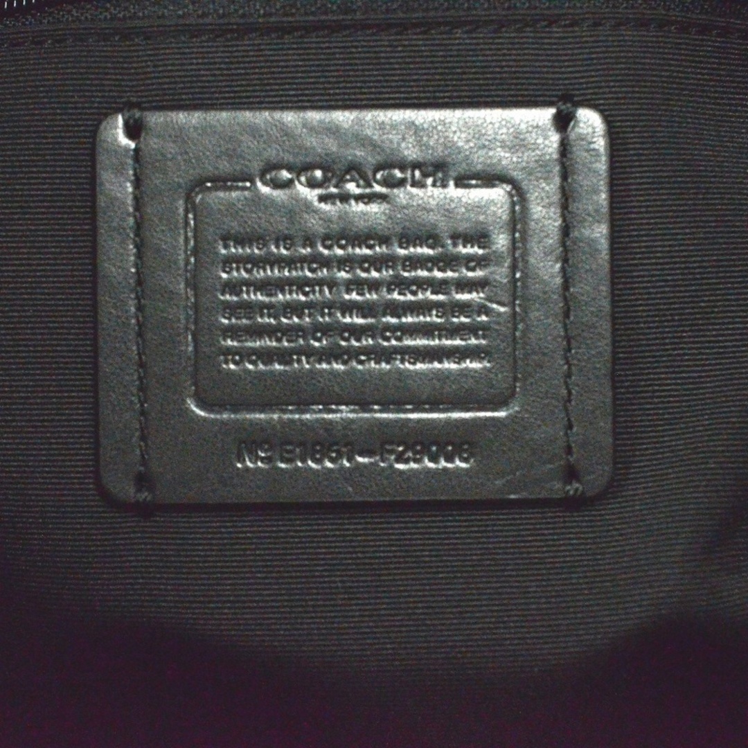 COACH(コーチ)のコーチ(COACH) ペブルドレザー ビリー バックパック リュックサック F29008 ブラック 【中古】 JA-18753 レディースのバッグ(ショルダーバッグ)の商品写真