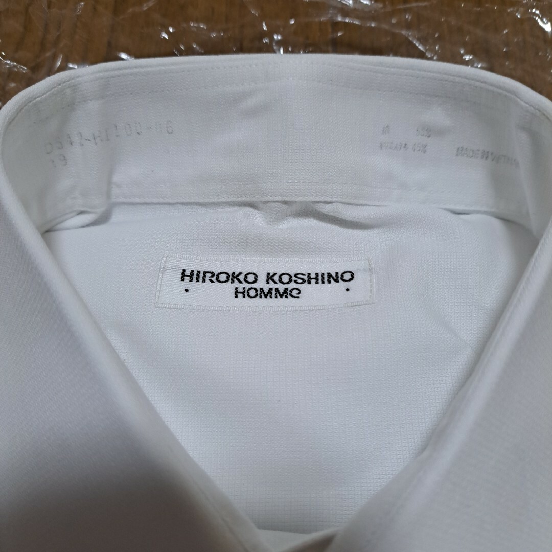 HIROKO KOSHINO(ヒロココシノ)のワイシャツ 半袖 メンズ Ｌ　ヒロコ コシノ　HIROKO KOSHINO メンズのトップス(シャツ)の商品写真