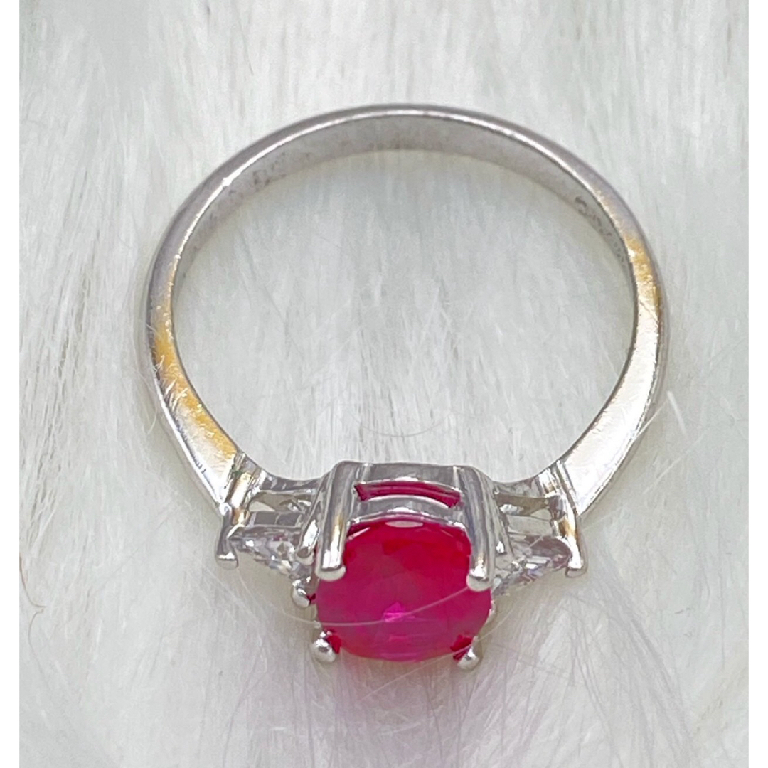 CZダイヤモンド　ルビー　リング　指輪　13号 レディースのアクセサリー(リング(指輪))の商品写真