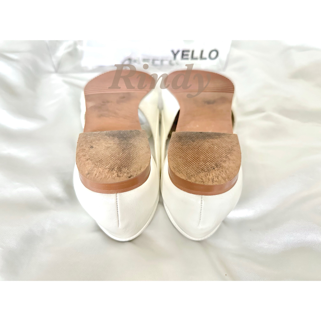 YELLO イエロ　ローファー ホワイト Lサイズ レディースの靴/シューズ(ローファー/革靴)の商品写真