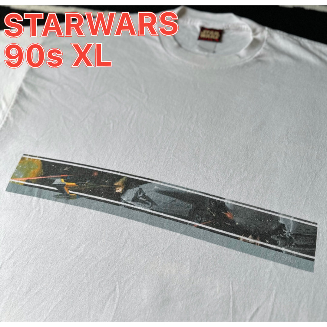 90s STARWARS ヴィンテージTシャツ XL メンズのトップス(Tシャツ/カットソー(半袖/袖なし))の商品写真