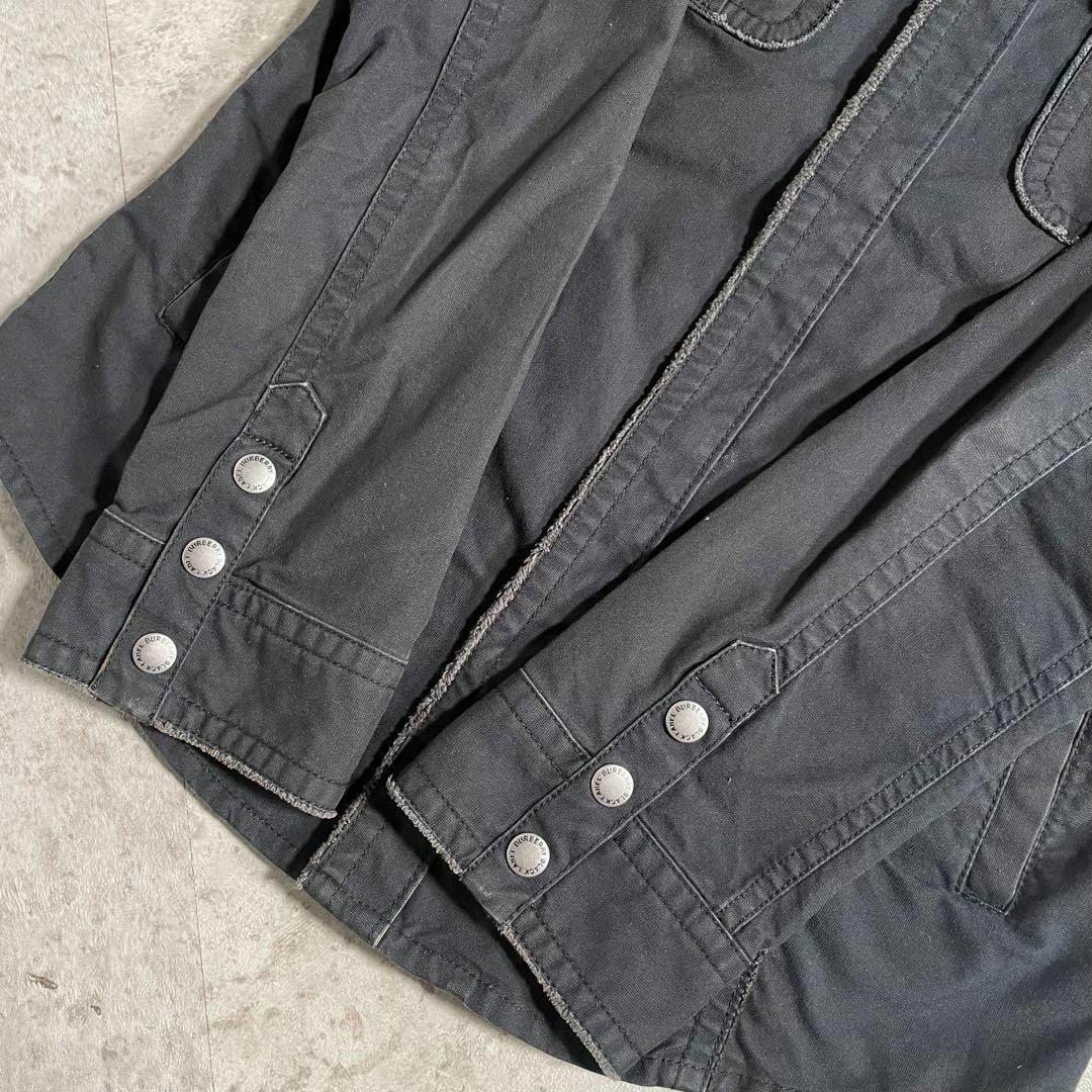 BURBERRY BLACK LABEL(バーバリーブラックレーベル)の00s BURBERRY BLACK LABEL 比翼ウエスタンシャツジャケット メンズのジャケット/アウター(ブルゾン)の商品写真