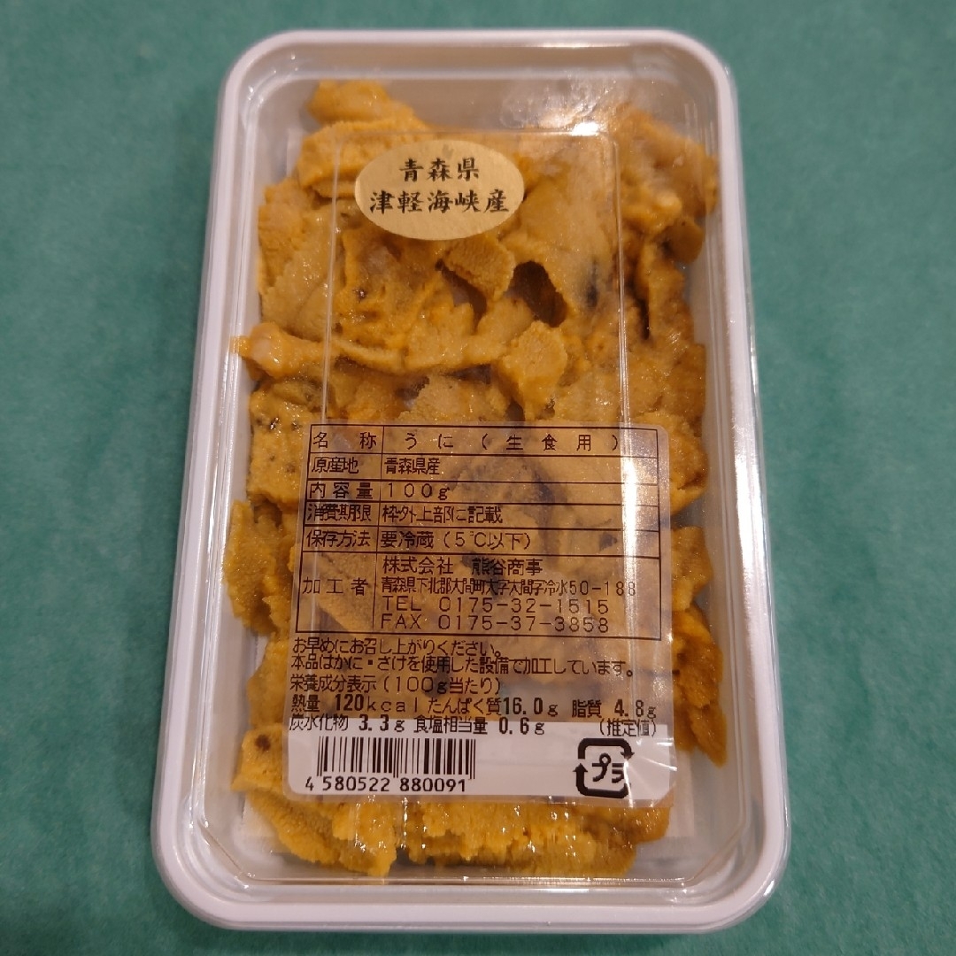 青森県大間産 無添加ウニ 100g入×4パックセット 食品/飲料/酒の食品(魚介)の商品写真