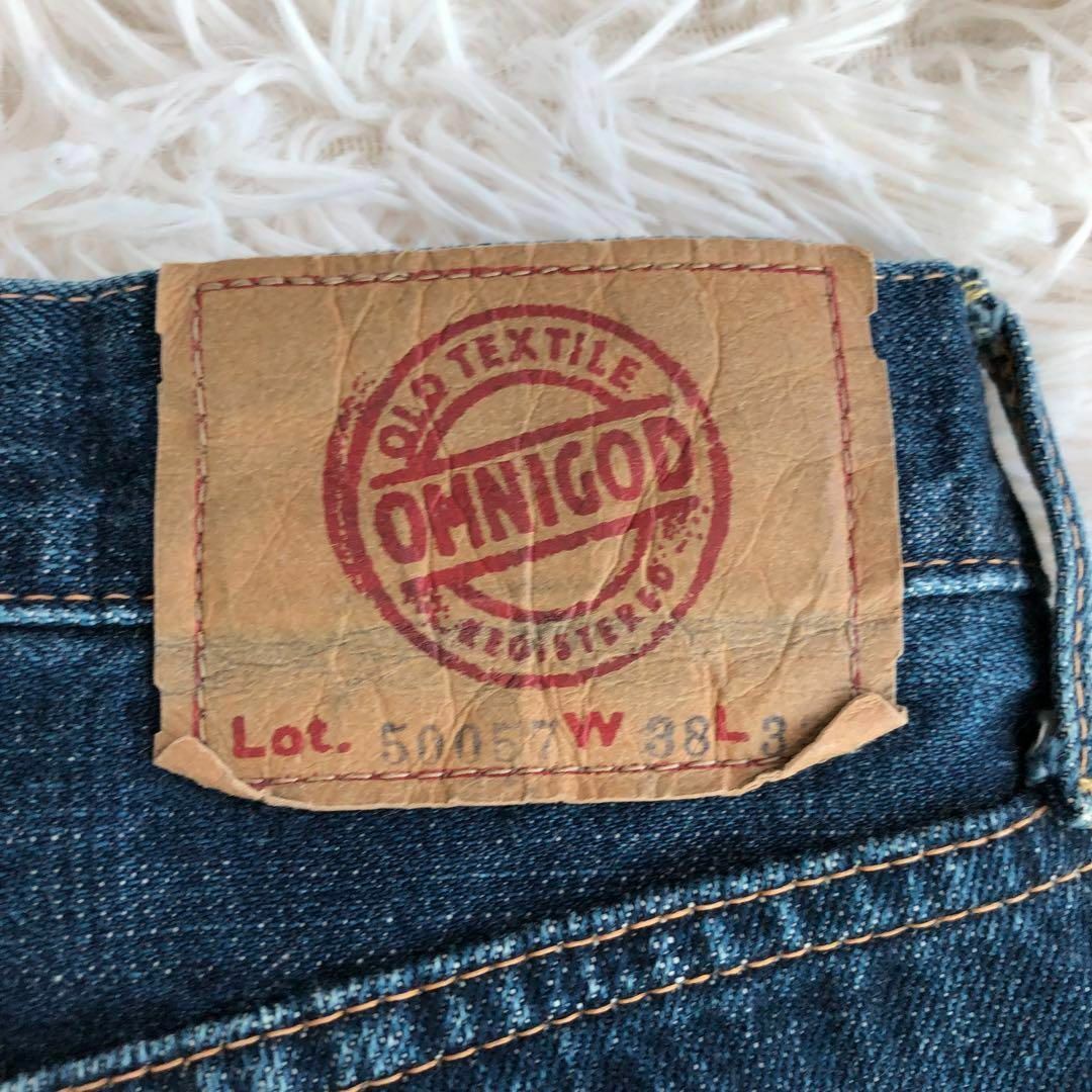 OMNIGOD(オムニゴッド)のOMNIGODオムニゴッドデニムパンツジーンズGパンW38色落ち激落ち メンズのパンツ(デニム/ジーンズ)の商品写真