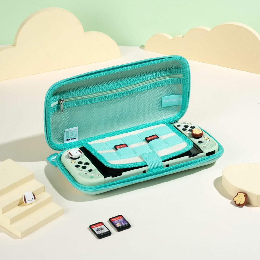 【色: グリーン】YOCORE Nintendo Switchケース switc エンタメ/ホビーのゲームソフト/ゲーム機本体(その他)の商品写真