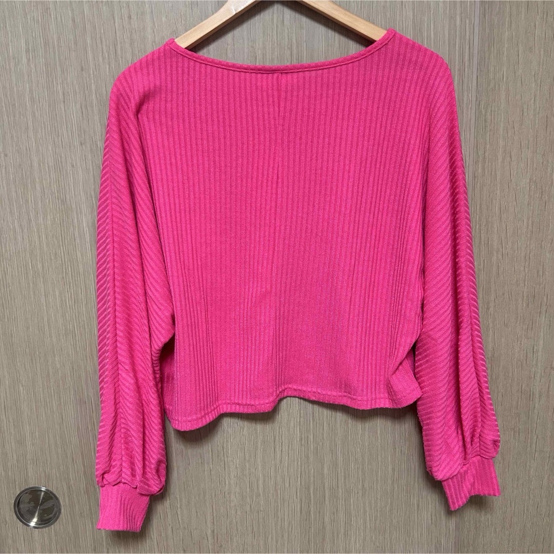 SHEIN(シーイン)のSHEIN♡ショッキングピンク プルオーバー レディースのトップス(ニット/セーター)の商品写真