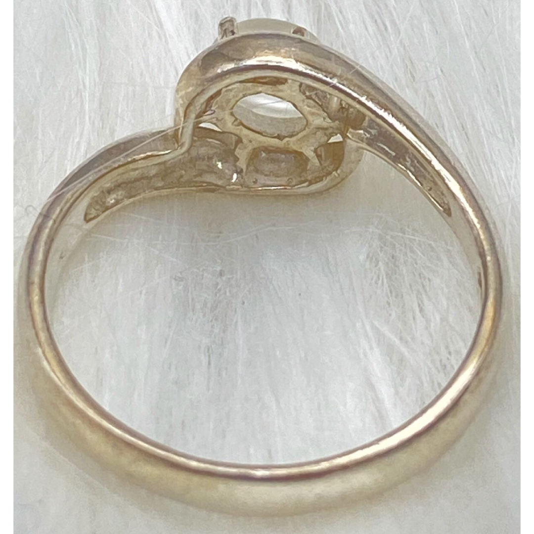 SV925  天然石　ムーンストーン　リング　指輪　13号 レディースのアクセサリー(リング(指輪))の商品写真