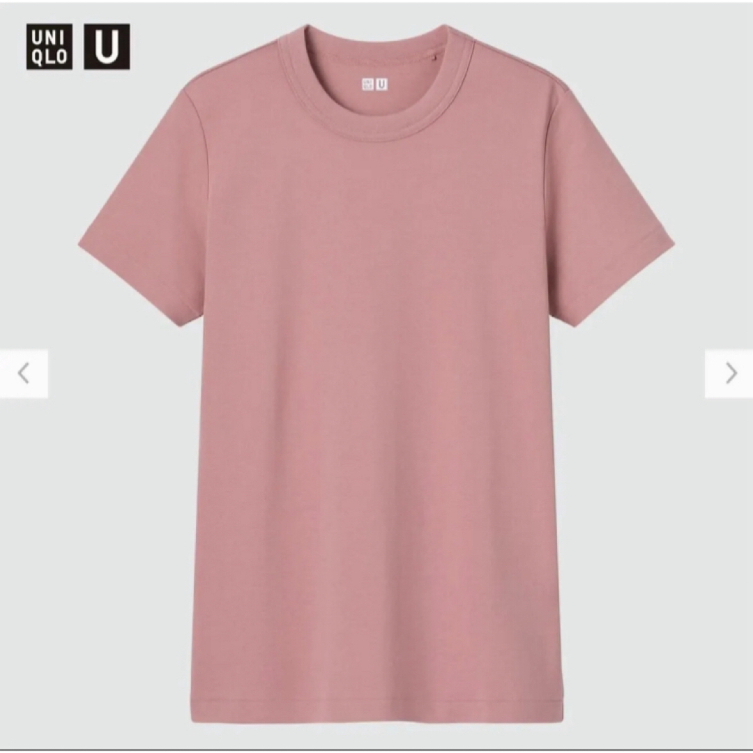 UNIQLO(ユニクロ)のUniqlo U クルーネックT（半袖）イエロー XL レディースのトップス(Tシャツ(半袖/袖なし))の商品写真