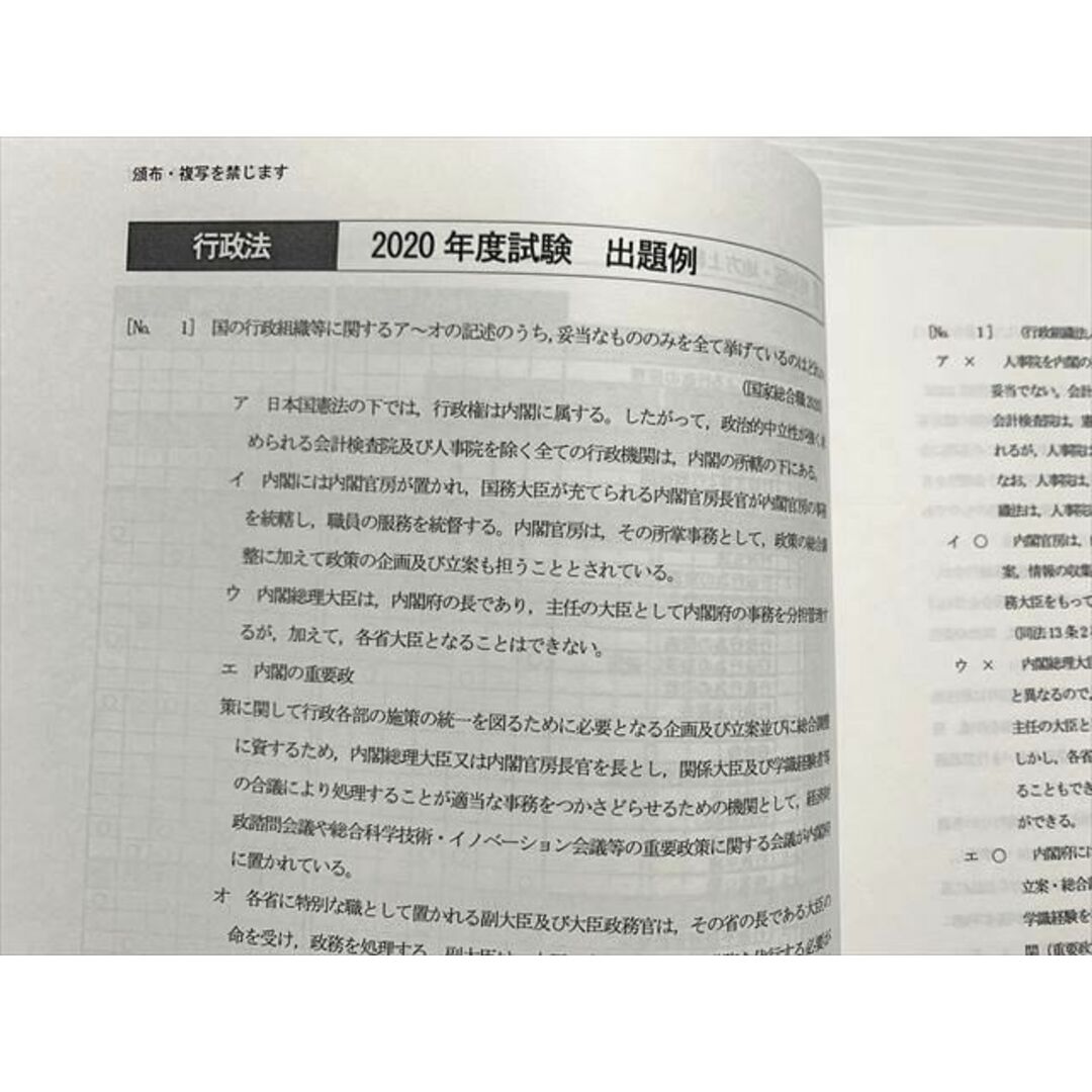 WL33-014 東京リーガルマインド 専門マスター 行政法 2020年度出題例 2021年目標 未使用品 05 s0B エンタメ/ホビーの本(ビジネス/経済)の商品写真