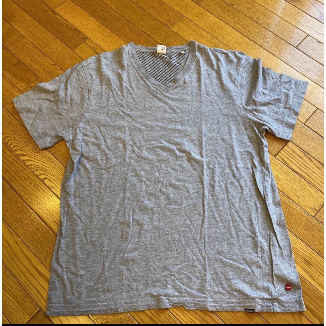 O'NEILL(オニール)のオニール Tシャツ　グレー　無地　メンズL メンズのトップス(Tシャツ/カットソー(半袖/袖なし))の商品写真