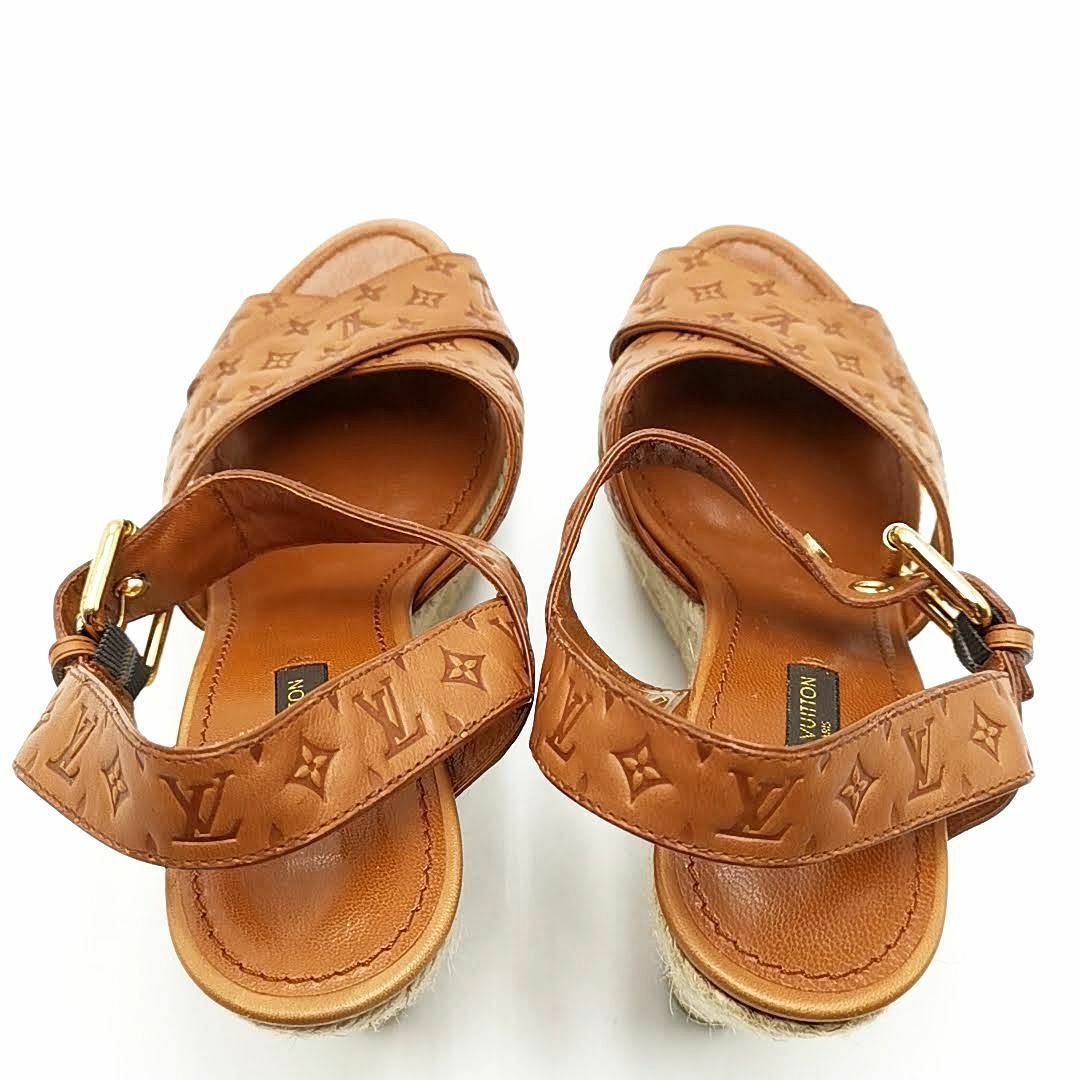LOUIS VUITTON(ルイヴィトン)の美品 ルイヴィトン サンダル ウェッジソール モノグラム 03-24042102 レディースの靴/シューズ(サンダル)の商品写真