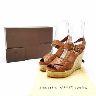 ルイヴィトン(LOUIS VUITTON)の美品 ルイヴィトン サンダル ウェッジソール モノグラム 03-24042102(サンダル)