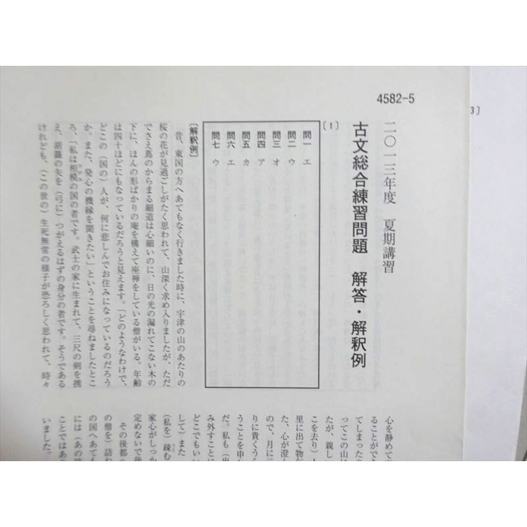 WL37-049 河合塾 古文総合 2013 夏期 09 s0B エンタメ/ホビーの本(語学/参考書)の商品写真