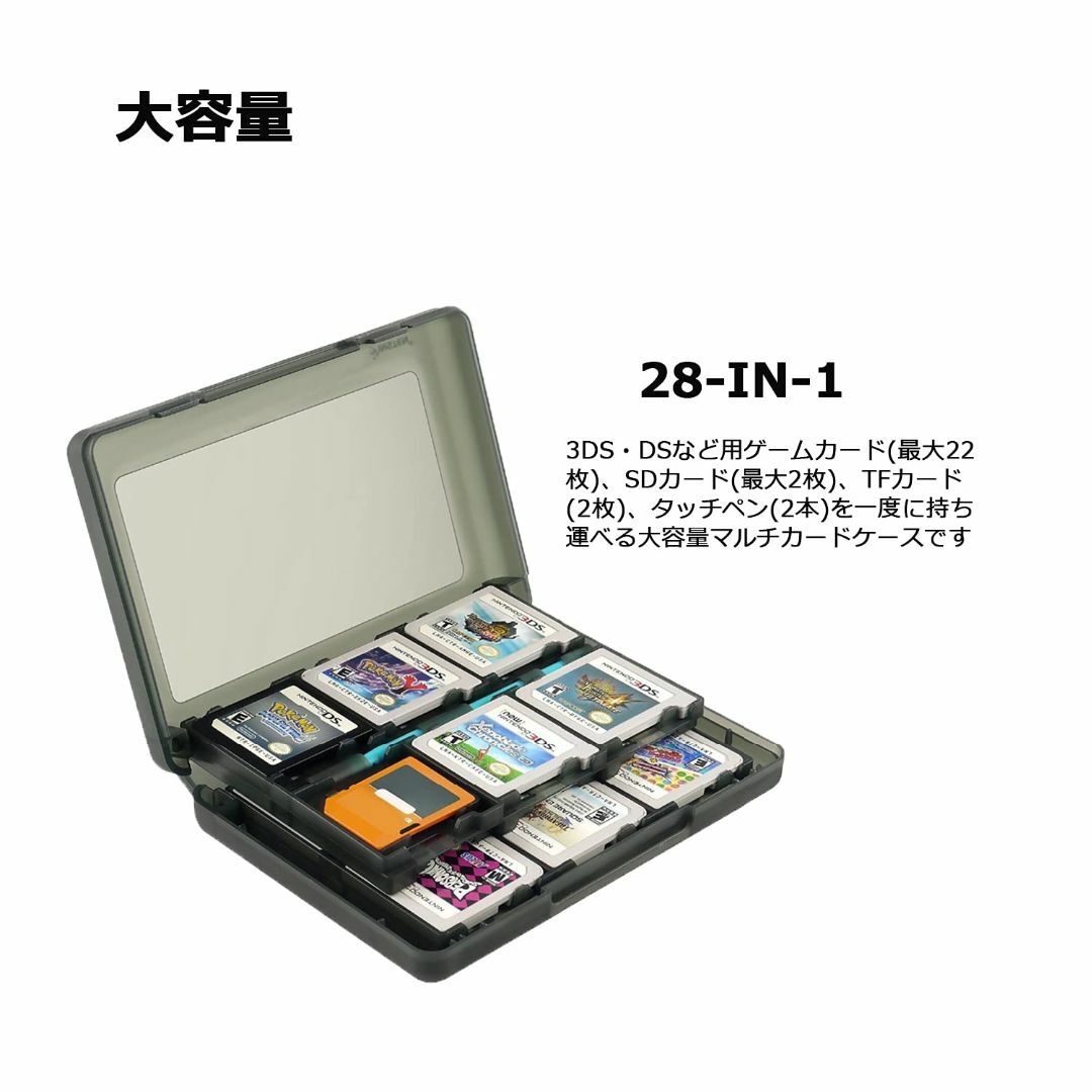 【色: ブルー】3DS カセットケース NIJIAKIN 28-in-1NEW  エンタメ/ホビーのゲームソフト/ゲーム機本体(その他)の商品写真