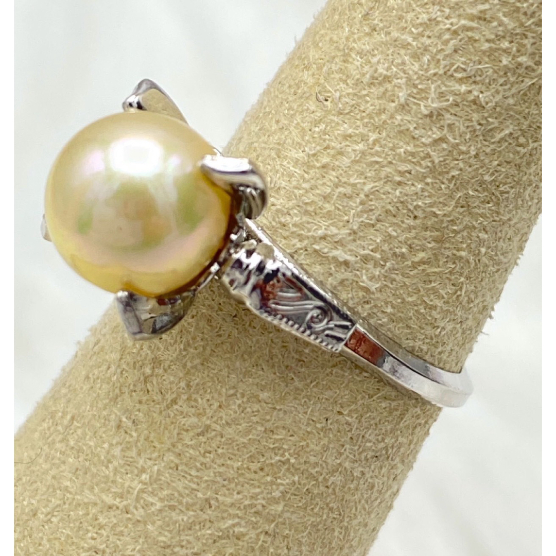 パール　真珠　リング　指輪　10号 レディースのアクセサリー(リング(指輪))の商品写真