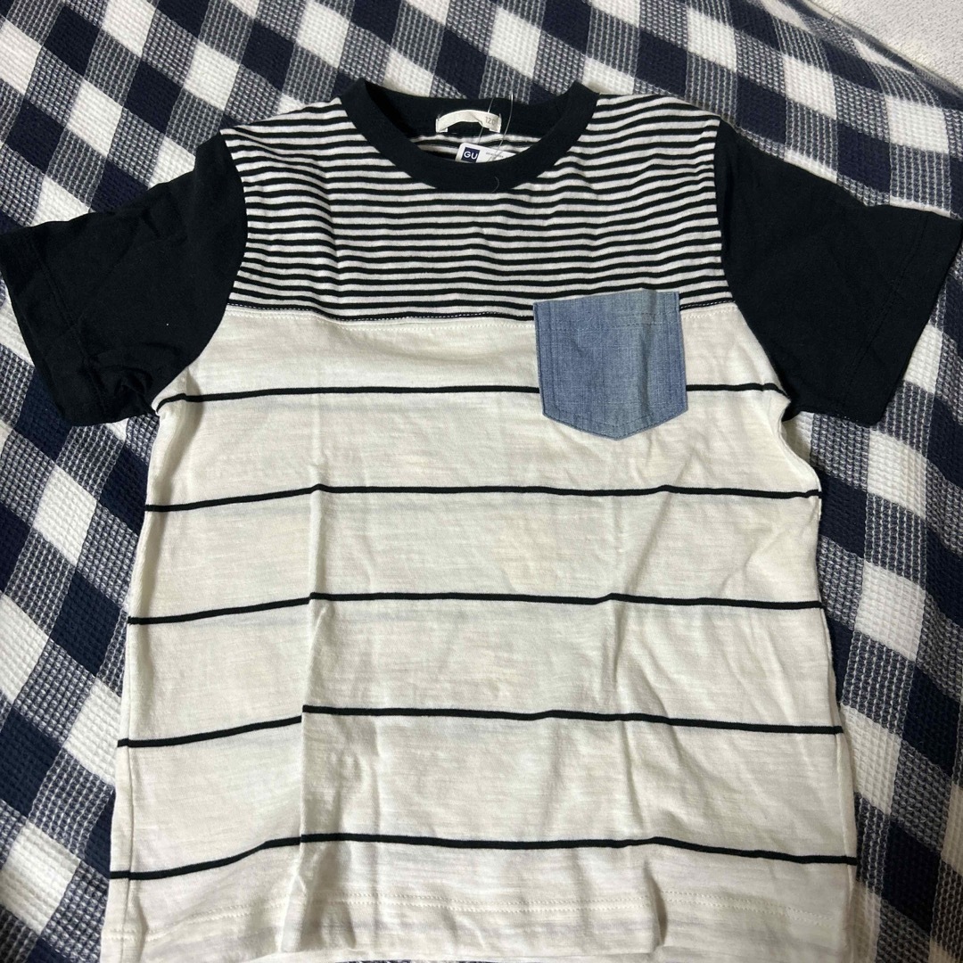 GU(ジーユー)のボーダーT キッズ/ベビー/マタニティのキッズ服男の子用(90cm~)(Tシャツ/カットソー)の商品写真