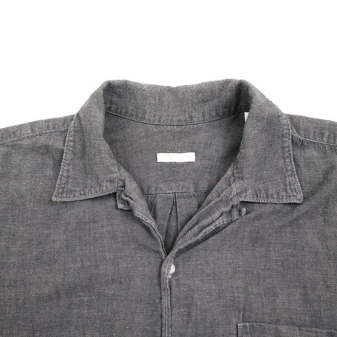 COMOLI(コモリ)のCOMOLI コモリ 16SS ベタシャン ショートスリーブオープンカラーシャツ I01-02006 グレー 2 メンズのトップス(シャツ)の商品写真