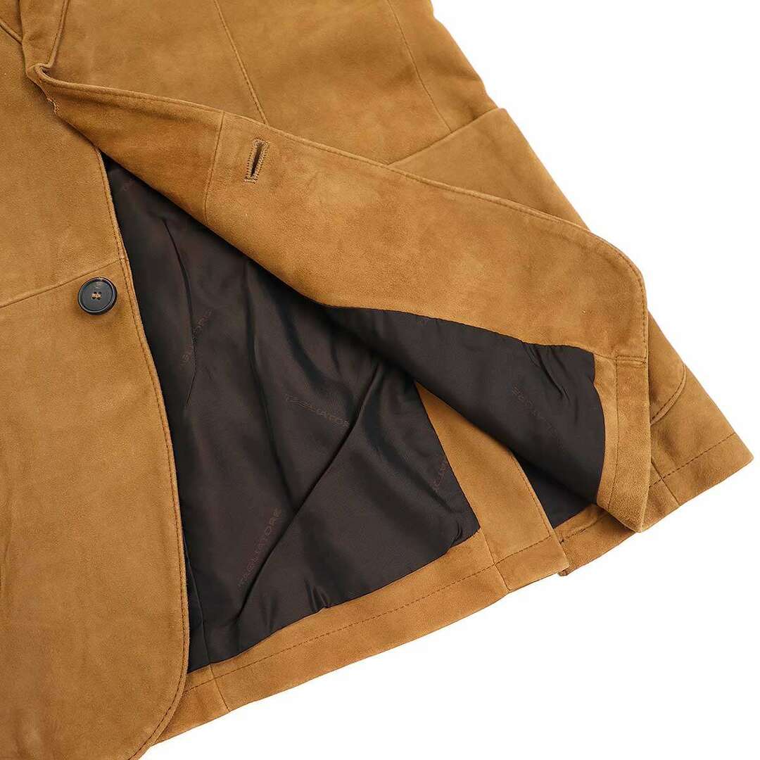 TAGLIATORE(タリアトーレ)のTAGLIATORE タリアトーレ CARSON ラムスウェードレザーテーラードジャケット CHE22-01 ブラウン 46 メンズのジャケット/アウター(テーラードジャケット)の商品写真