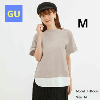 ジーユー(GU)のGU  レイヤード  Tシャツ  Mサイズ(Tシャツ(半袖/袖なし))