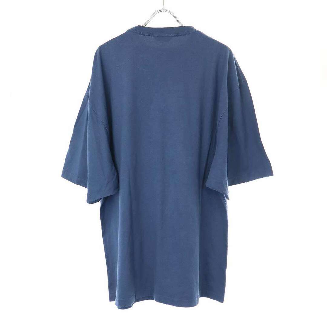 Balenciaga(バレンシアガ)のBALENCIAGA バレンシアガ 21SS Athletes ダメージ加工オーバーサイズTシャツ 641614 TJVK6 ブルー XXS メンズのトップス(Tシャツ/カットソー(半袖/袖なし))の商品写真