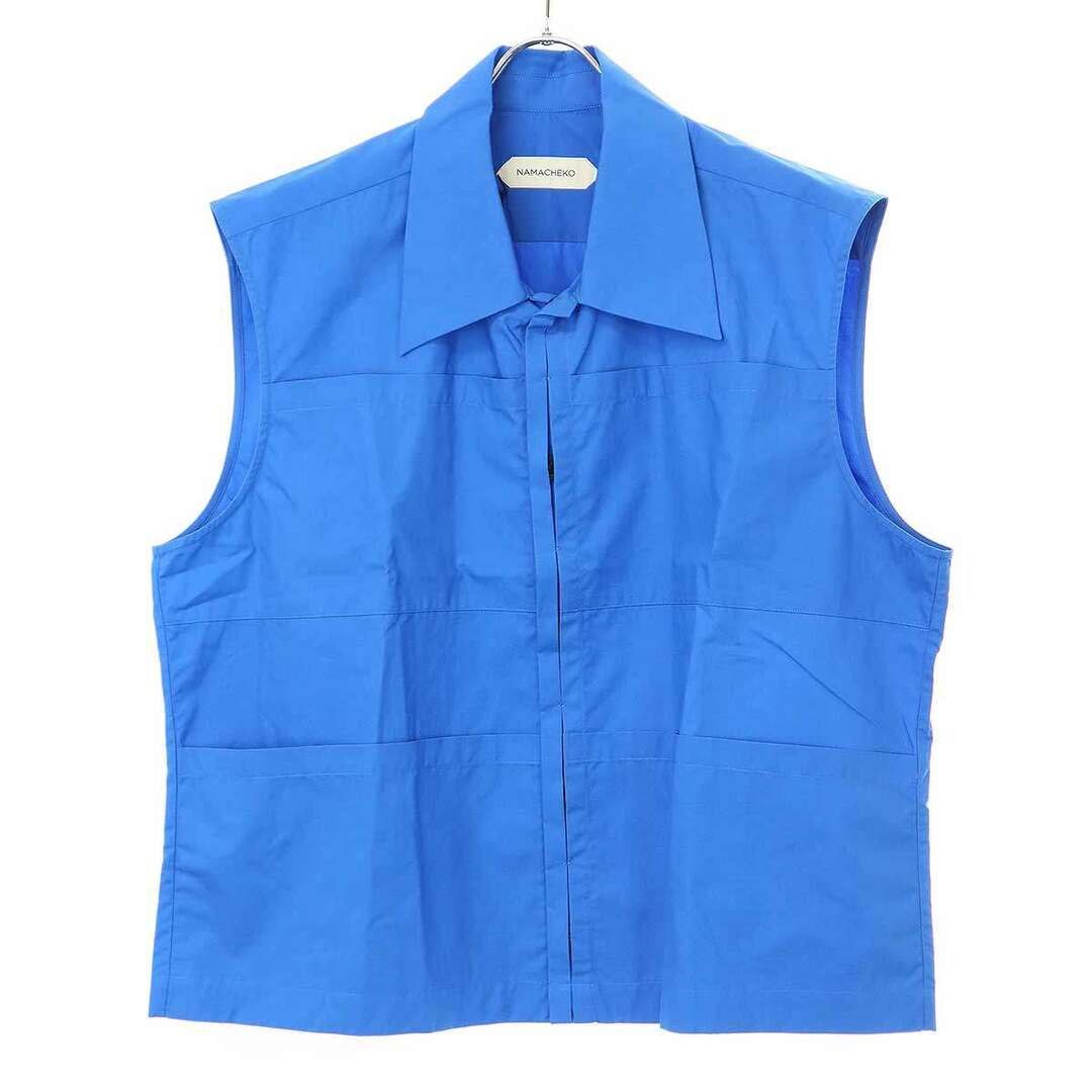 NAMACHEKO(ナマチェコ)のNAMACHEKO ナマチェコ 20SS QLO VEST シャツベスト  コバルトブルー S メンズのトップス(シャツ)の商品写真