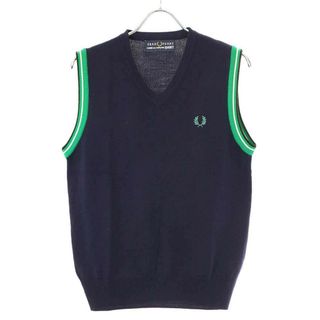 コムデギャルソンシャツ(COMME des GARCONS SHIRT)のCOMME des GARCONS SHIRT×FRED PERRY コムデギャルソンシャツ フレッドペリー ニットベスト W12307 ネイビー 3(ベスト)