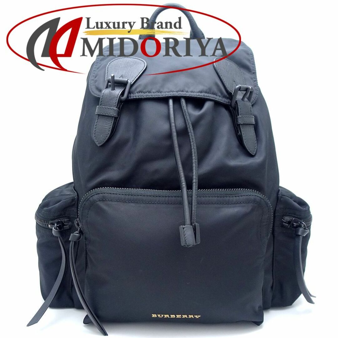 BURBERRY(バーバリー)のBURBERRY バーバリー 4015479 リュック・バックパック ナイロンxキャンバス レザー ブラック/351168【中古】 レディースのバッグ(リュック/バックパック)の商品写真