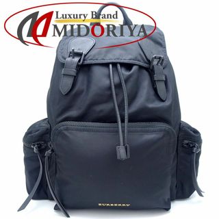 バーバリー(BURBERRY)のBURBERRY バーバリー 4015479 リュック・バックパック ナイロンxキャンバス レザー ブラック/351168【中古】(リュック/バックパック)