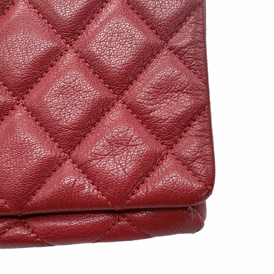 CHANEL(シャネル)のシャネル CHANEL ショルダーバッグ レザー レッド レディース 送料無料【中古】 z0763 レディースのバッグ(ショルダーバッグ)の商品写真