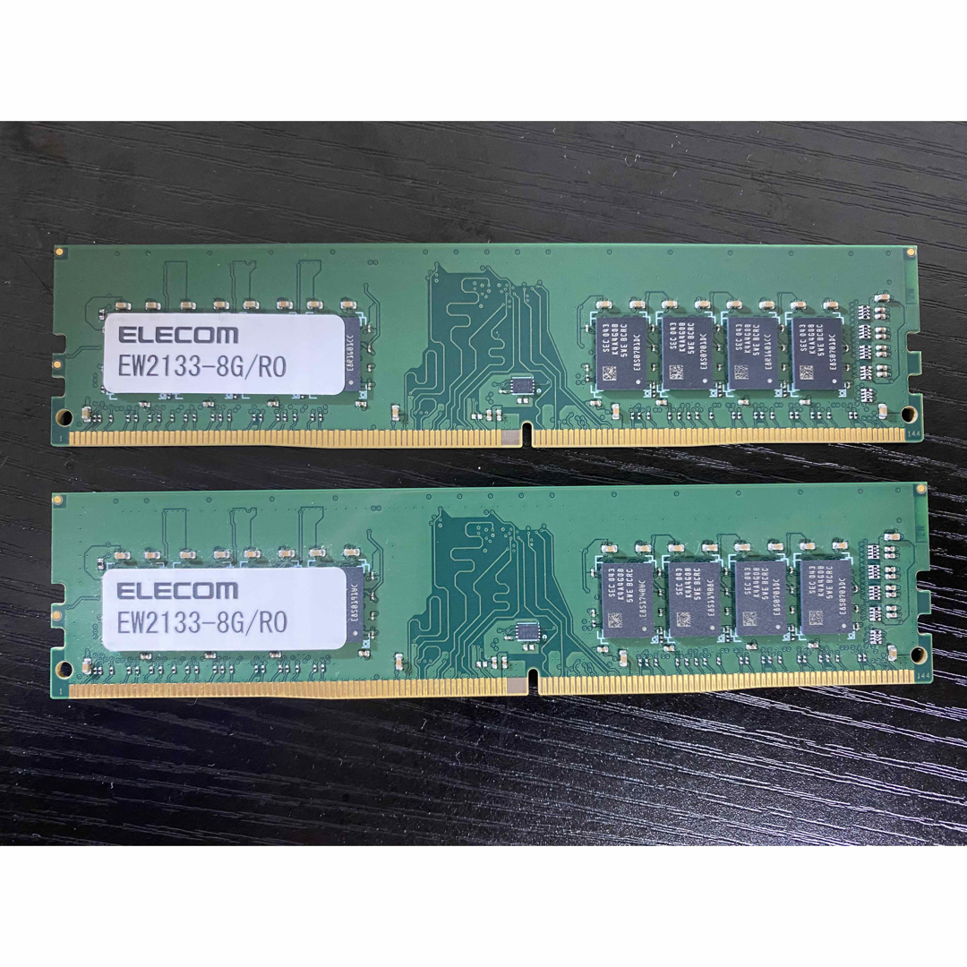 ELECOM DDR4 2133 8GBx2 (計16GB) スマホ/家電/カメラのPC/タブレット(PCパーツ)の商品写真