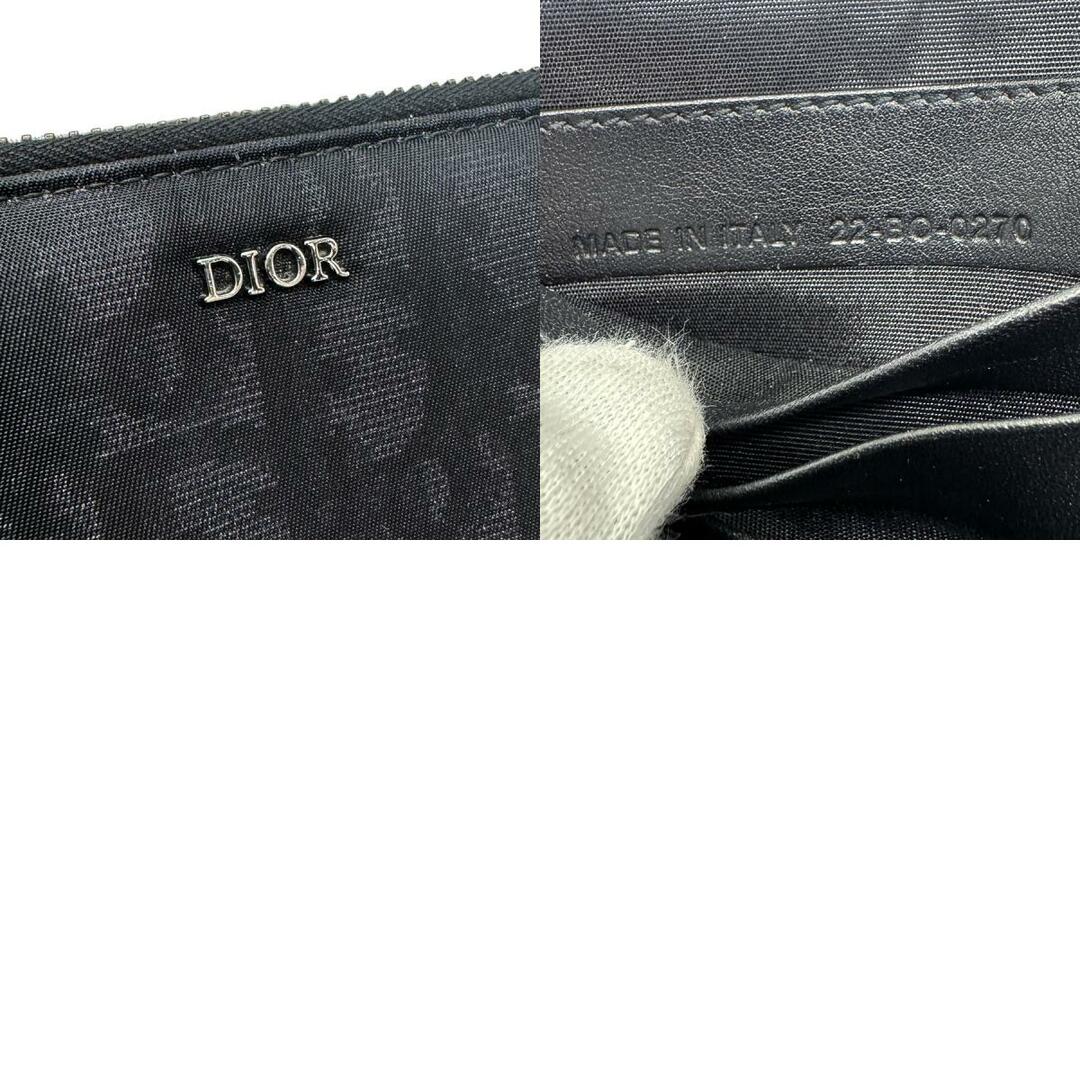 Dior(ディオール)のディオール Dior 斜め掛けショルダーバッグ トロッター ナイロン/キャンバス ブラック/ダークグレー シルバー メンズ 送料無料【中古】 z0753 メンズのバッグ(ショルダーバッグ)の商品写真