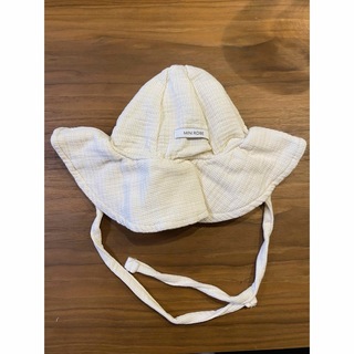 minirobe ミニローブ　バケットハット　帽子　韓国子供服　ホワイト　白(帽子)