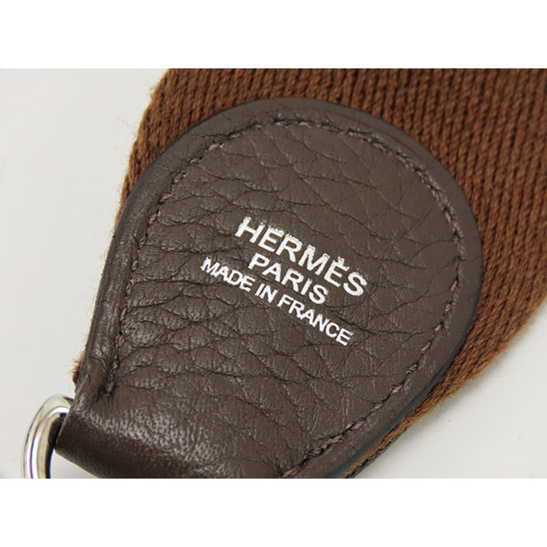 Hermes(エルメス)のレア美品エルメスショルダーストラップバイカラー調節不可ブラウンカーキ レディースのバッグ(その他)の商品写真