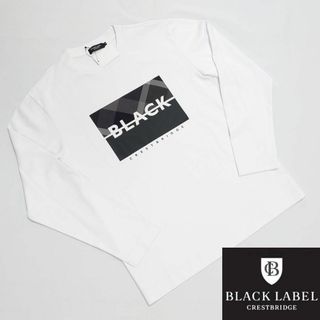 BLACK LABEL CRESTBRIDGE - 【新品未使用】ブラックレーベルクレストブリッジ ブロックロゴ長袖Tシャツ M