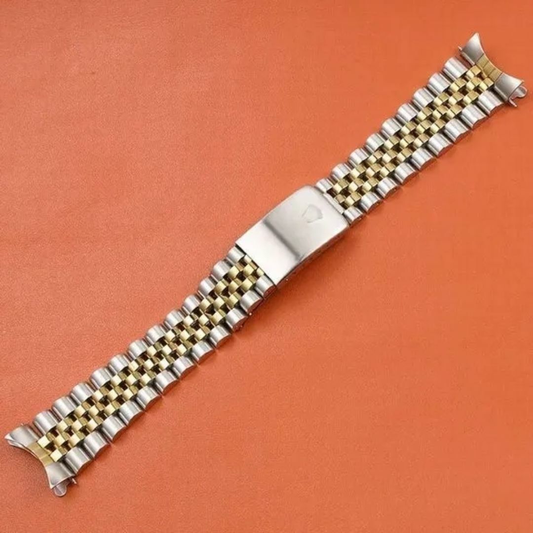 【SKD】 腕時計ベルト ジュビリーブレスレット・ラグサイズ・19mm・ロゴ入り メンズの時計(金属ベルト)の商品写真