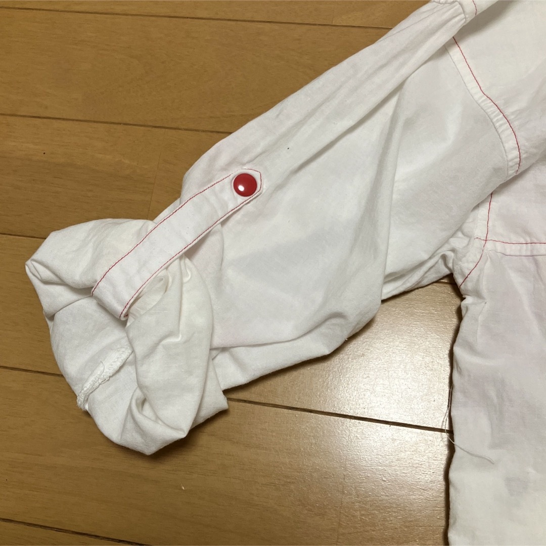 パーカー　ホワイト　marine story   140 キッズ/ベビー/マタニティのキッズ服女の子用(90cm~)(ジャケット/上着)の商品写真