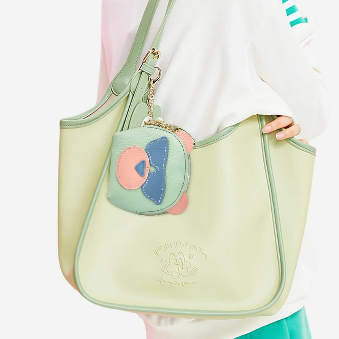 色:グリーンimeetu 小銭入れ ミニ財布 レディース かわいい コインケ レディースのバッグ(その他)の商品写真