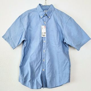 ユニクロ(UNIQLO)の未使用★UNIQLOオックスフォードシャツ半袖 Sサイズ blue(シャツ)