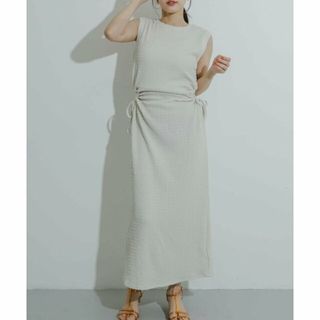 センスオブプレイスバイアーバンリサーチ(SENSE OF PLACE by URBAN RESEARCH)の【IVORY】サイドホールジャガードカットワンピース(ロングワンピース/マキシワンピース)