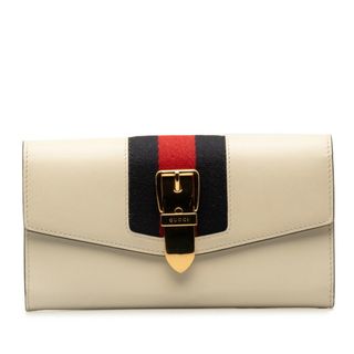 グッチ(Gucci)のグッチ シルヴィ コンチネンタルウォレット 長財布 476084 レザー レディース GUCCI 【230-46754】(財布)