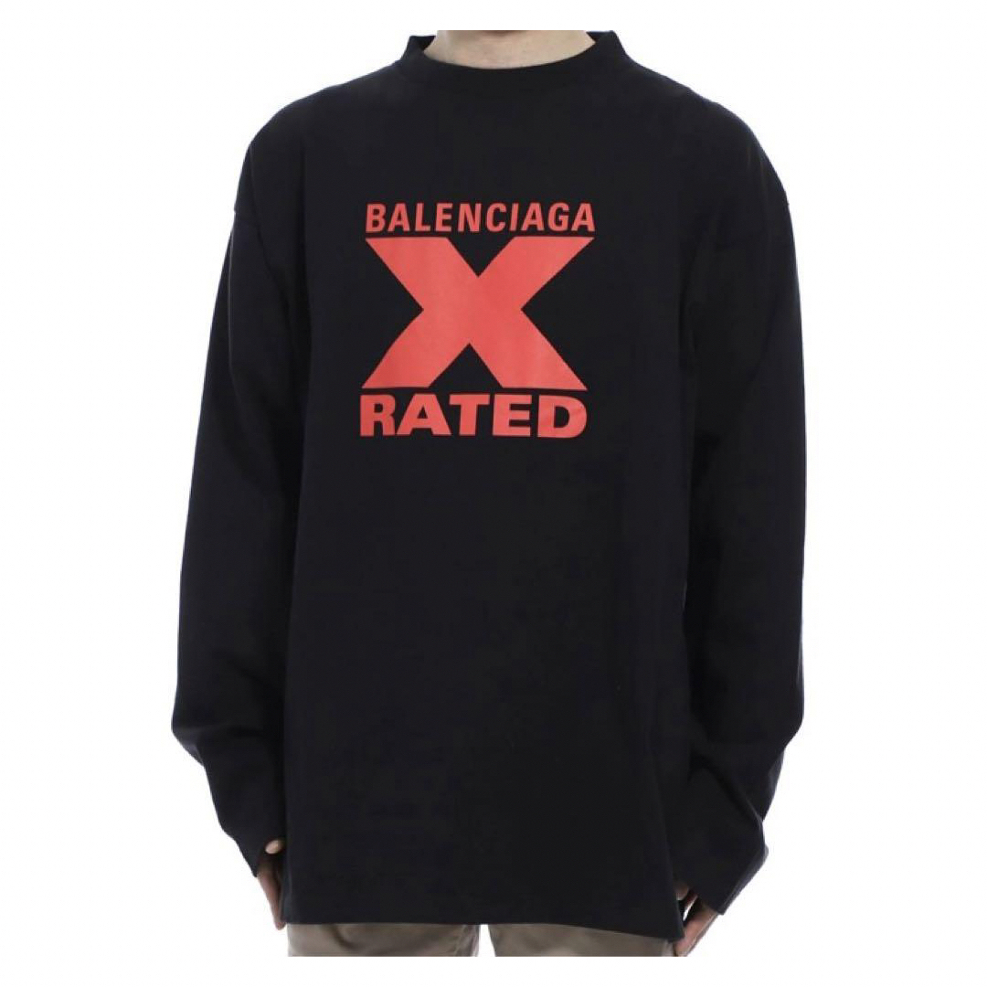 Balenciaga(バレンシアガ)の【BALENCIAGA】20SS X-RATED オーバーサイズ ロンT メンズのトップス(Tシャツ/カットソー(七分/長袖))の商品写真