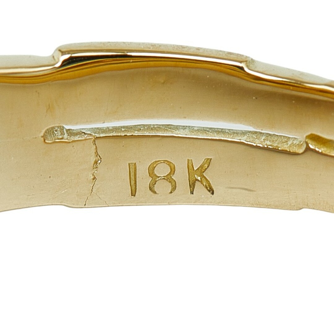 美品 K18YG イエローゴールド リング 指輪 白蝶パール 12.4mm 【1-0147238】 レディースのアクセサリー(リング(指輪))の商品写真